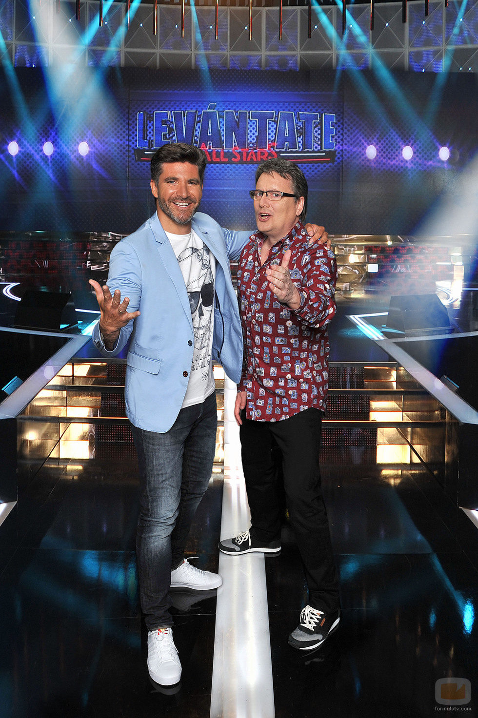 Toño Sanchís y Alfonso Aguado, concursantes de 'Levántate All Stars'