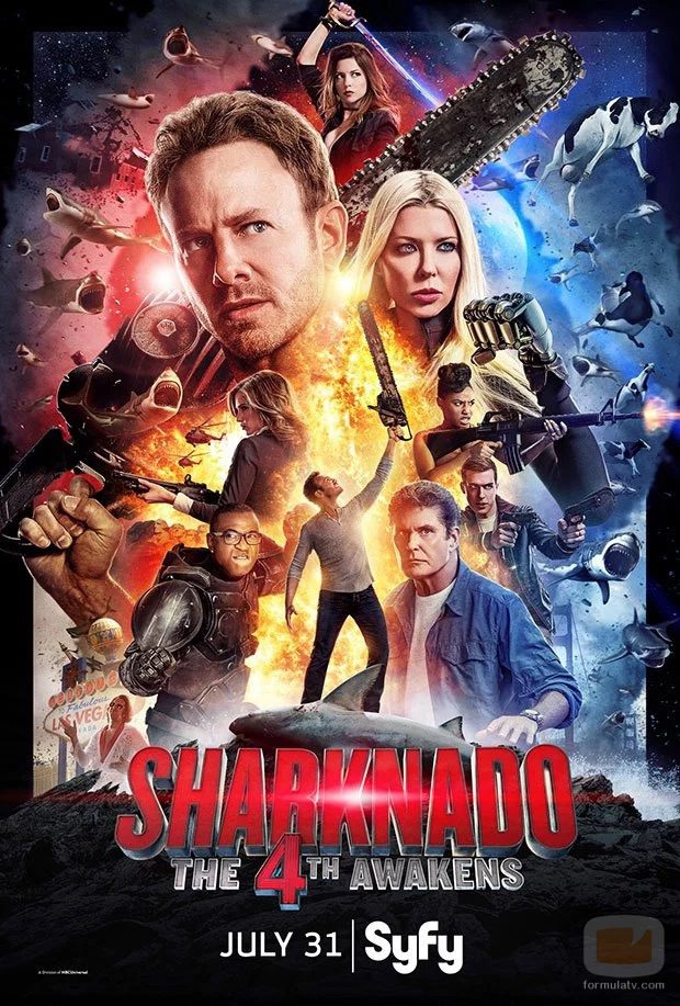 Póster oficial de 'Sharknado: The Fourth Awakens'