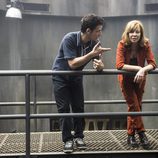 Daniel Burman y Cecilia Roth hablando en 'Supermax'