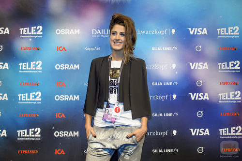 Barei posa para los fotógrafos en Eurovisión 2016