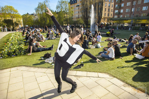 Barei posando en el centro de Estocolmo