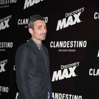 Damián Mollá en la premiere de 'Clandestino con David Beriain'