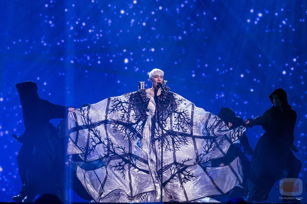 Nina Kraljic, de Croacia, en la final de Eurovisión 2016