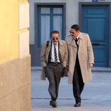 Expósito y Camacho hablan mientras caminan