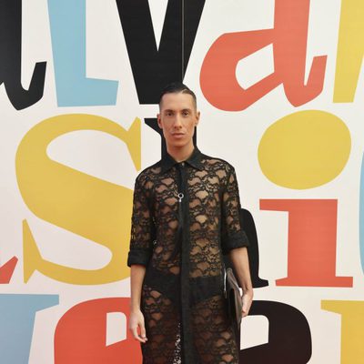 Jesús Reyes en el photocall de la segunda edición de la "Sálvame Fashion Week"