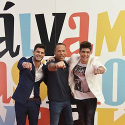 Carlos Lozano, Javier Tudela y Alejandro Nieto juntos en la "Sálvame Fashion Week 2"