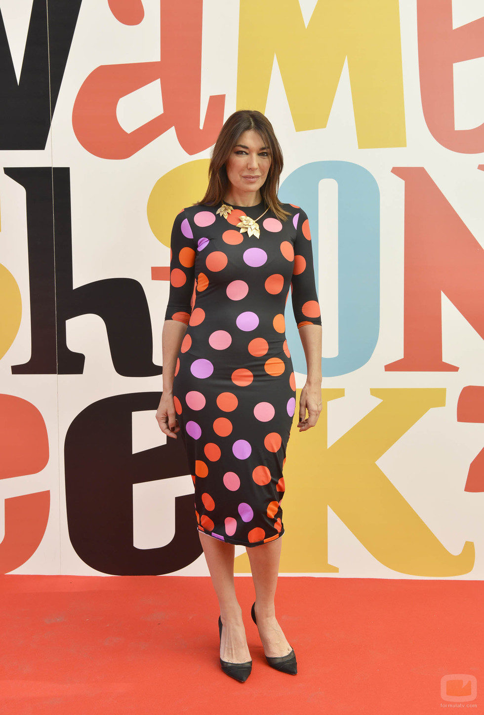 Raquel Revuelta en el photocall de la segunda edición de la "Sálvame Fashion Week"