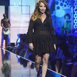 María Patiño en el segundo desfile de la segunda edición de la "Sálvame Fashion Week"