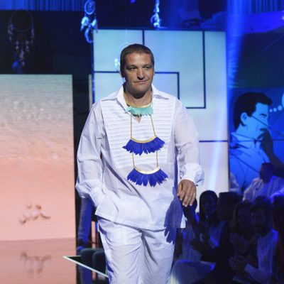Gustavo González en el segundo desfile de la segunda edición de la "Sálvame Fashion Week"