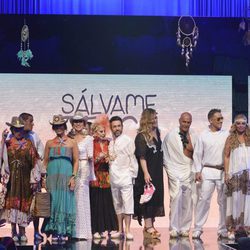 Los colaboradores de 'Sálvame' tras el segundo desfile de  la "Sálvame Fashion Week"
