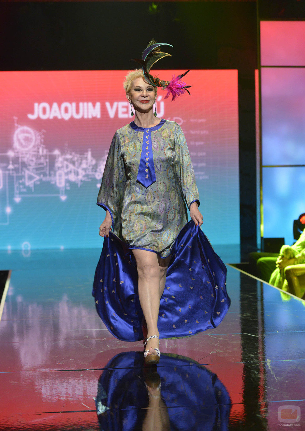 Karmele Marchante en el tercer desfile de la segunda edición de la "Sálvame Fashion Week"