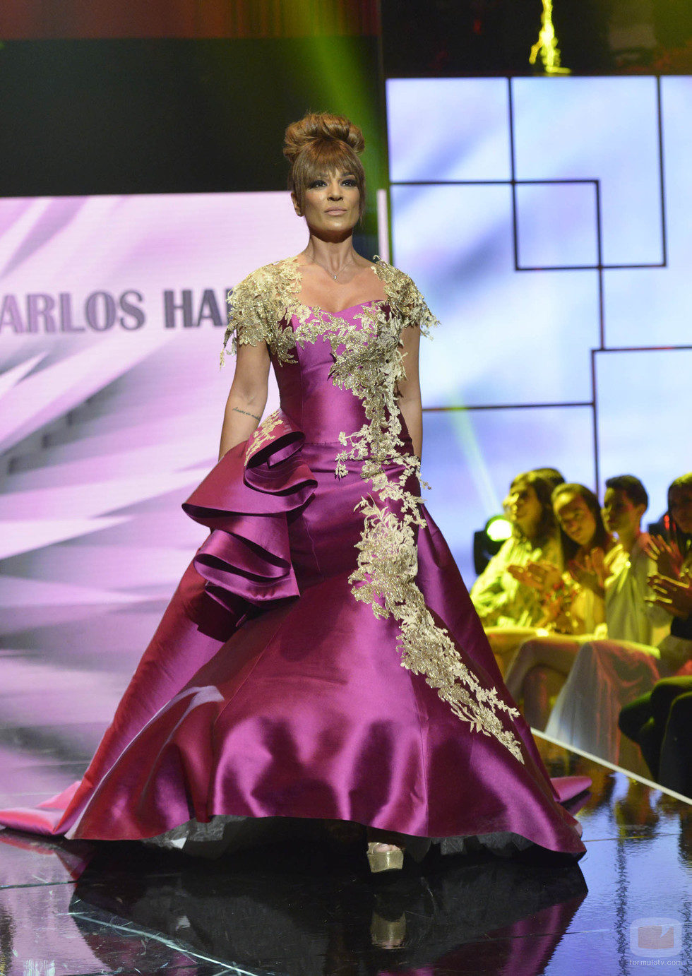 Raquel Bollo en el tercer desfile de la segunda edición de la "Sálvame Fashion Week"