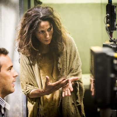 Laura Novoa en el rodaje de 'Supermax'
