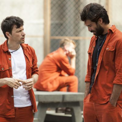 Mercurio y Sandro en la primera prueba del reality de 'Supermax'