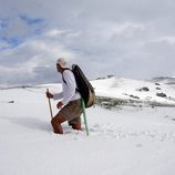 'Wild Frank' atravesando la nieve 