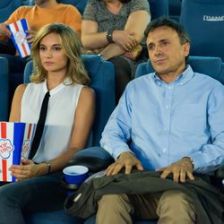 Silvia y Hugo juntos en el cine