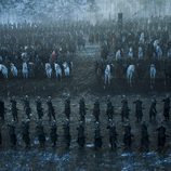 Plano general de los bandos de "La Batalla de los Bastardos" en 'Juego de Tronos'