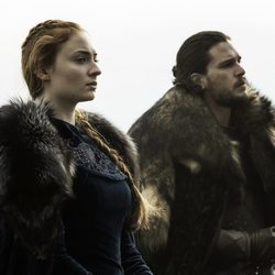 Jon Snow y Sansa Stark juntos antes de la batalla de 'Juego de Tronos'