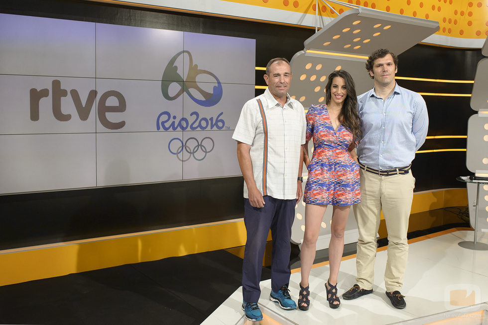 Los especialistas José Luis Villuendas, Almudena Cid y Javier Soriano, comentaristas de los 'Juegos Olímpicos de Río 2016'