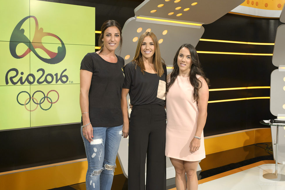 Las deportistas de Río Eli Pinedo, Helena Casas y Carmen Martín