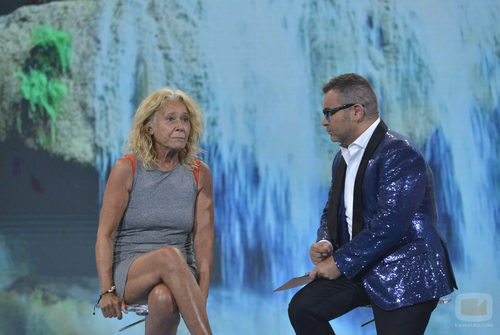 Mila Ximénez y jorge Javier Vázquez en 'Supervivientes 2016'