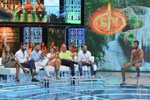 Suso durante su entrevista en la gala final de 'Supervivientes 2016' 