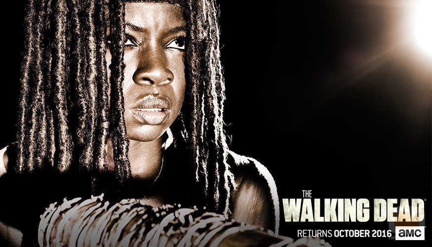 Michonne en la temporada 7 de 'The Walking Dead'