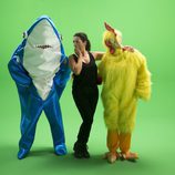 Silvia Abril se asusta del tiburón en el 'casting' de "Sharknado 4"