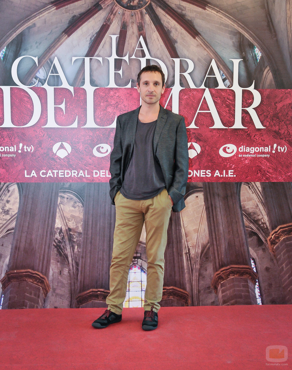 Pablo Derqui en la presentación de 'La catedral del mar'