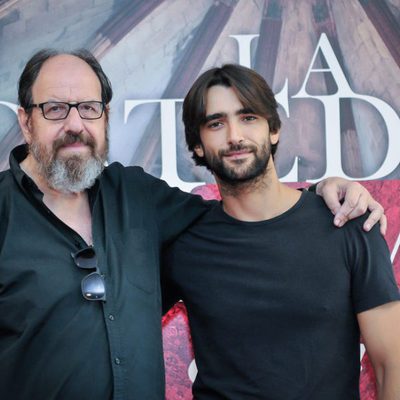 Josep Maria Pou y Aitor Luna en la presentación de 'La catedral del mar'