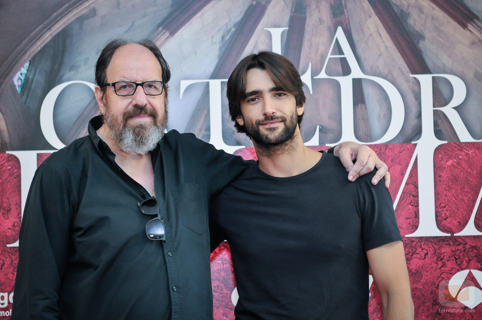 Josep Maria Pou y Aitor Luna en la presentación de 'La catedral del mar'