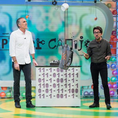 Juan y Medio y Flipy durante una prueba de 'Poder Canijo'
