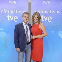 Pilar García y Sergio Sauca en la presentación de los informativos 2016-2017 de TVE