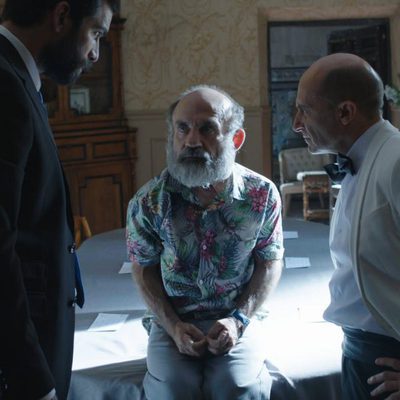 Rubén Cortada y Pepe Viyuela interrogan a Emilio Gavira en 'Olmos y Robles'