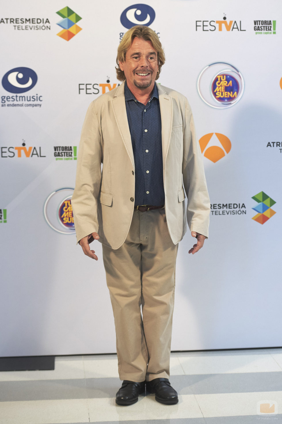 Juan Muñoz en la presentación de 'Tu cara me suena' en el FesTVal 2016