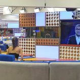 Jorge Javier hablando con Bárbara y Adara