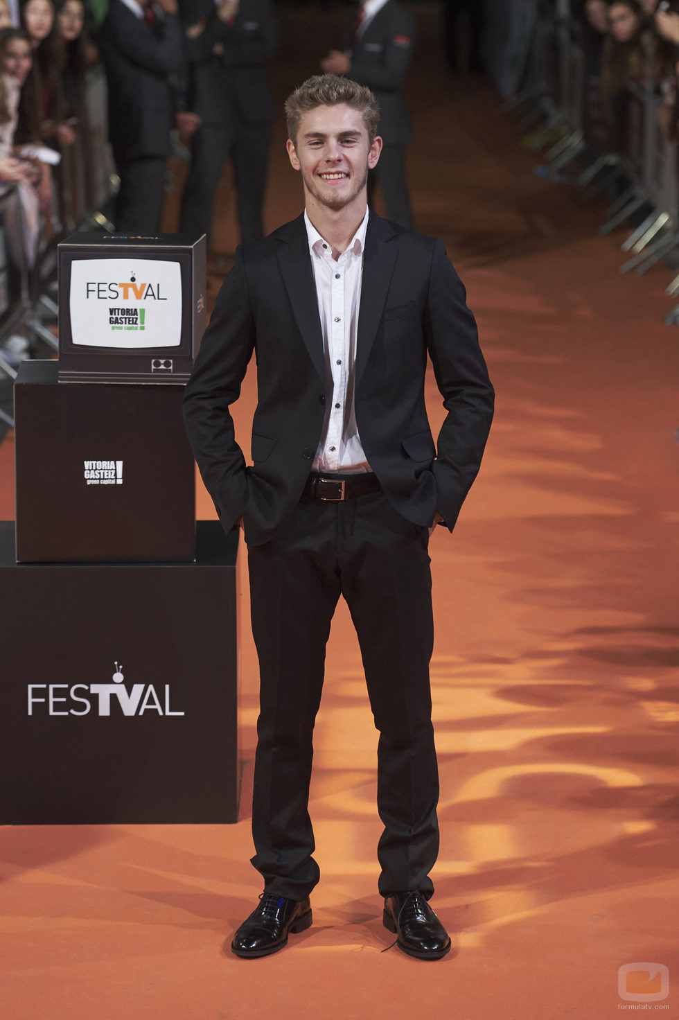 Patrick Criado en la presentación de 'Mar de Plástico' del FesTVal 2016