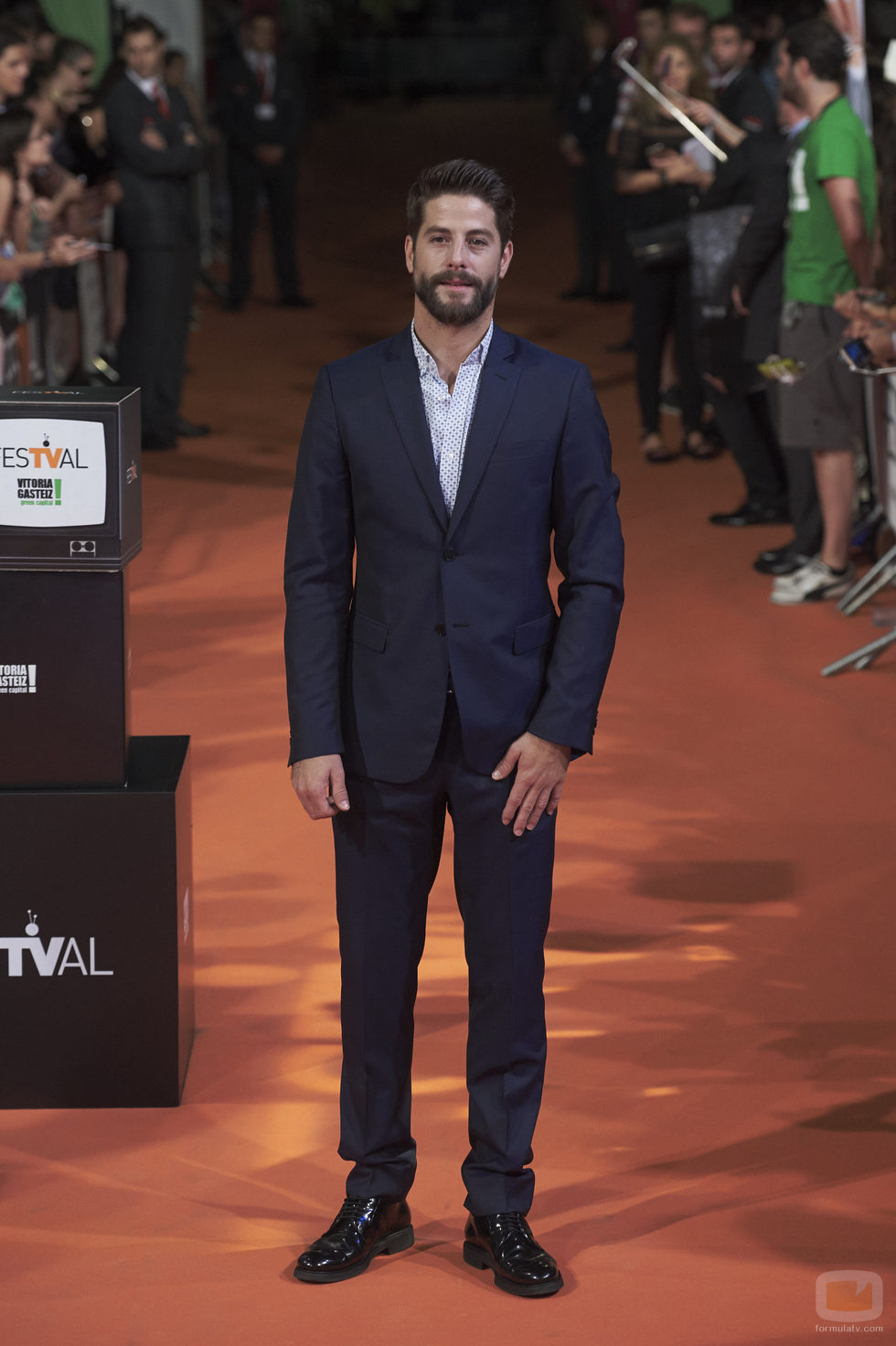 Luis Fernandez en la presentación de 'Mar de Plástico' del FesTVal 2016