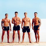 Stephen Bear, Jordan Davis, Gary Beadle y Liam Lewis en 'La venganza de los ex'