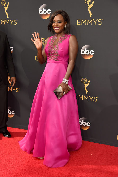Viola Davis en la alfombra roja de los Premios Emmy 2016