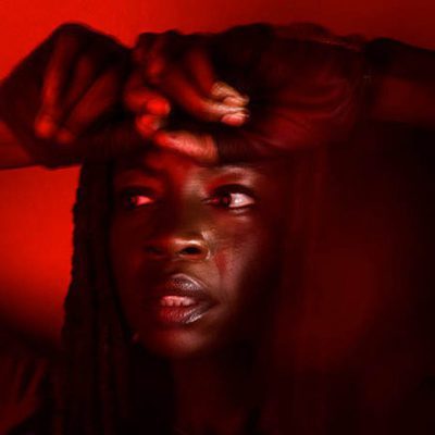 Retrato de Michonne en 'The Walking Dead'
