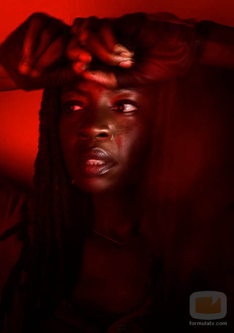 Retrato de Michonne en 'The Walking Dead'