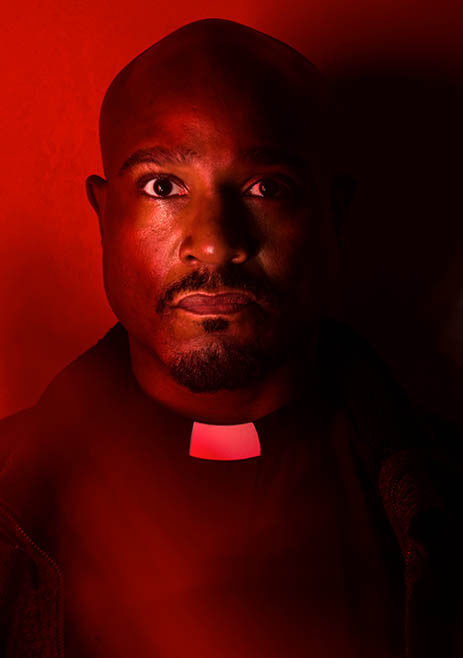 Retrato del Padre Gabriel en 'The Walking Dead'
