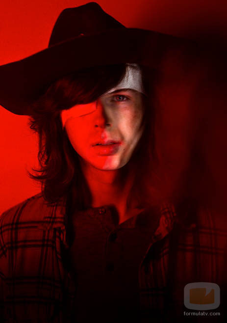 Retrato de Carl en 'The Walking Dead'