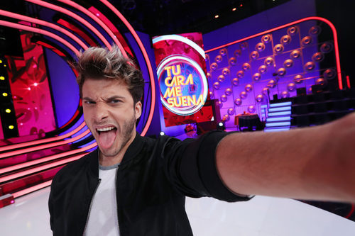 Blas Cantó se hace un selfie en 'Tu cara me suena 5'