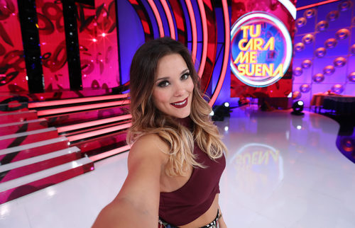 Lorena Gómez se hace un selfie en 'Tu cara me suena 5'
