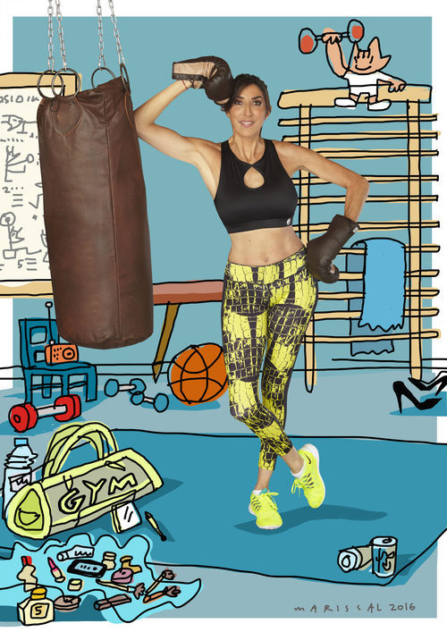 Paz Padilla, retratada por Javier Mariscal