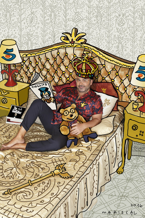 Jorge Javier Vázquez, retratado por Javier Mariscal