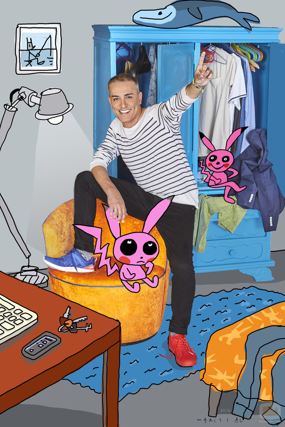 Kiko Hernández, retratado por Javier Mariscal