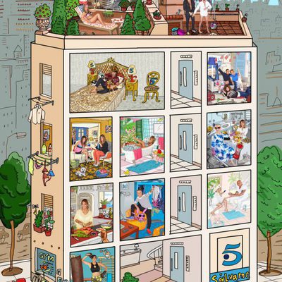 La casa de 'Sálvame' con todo su equipo, por Javier Mariscal
